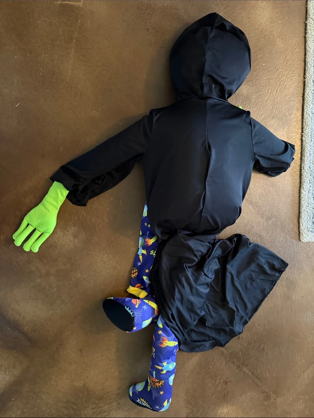 Spirit Alien Abduction Kids Costume - Green, Black & Blue